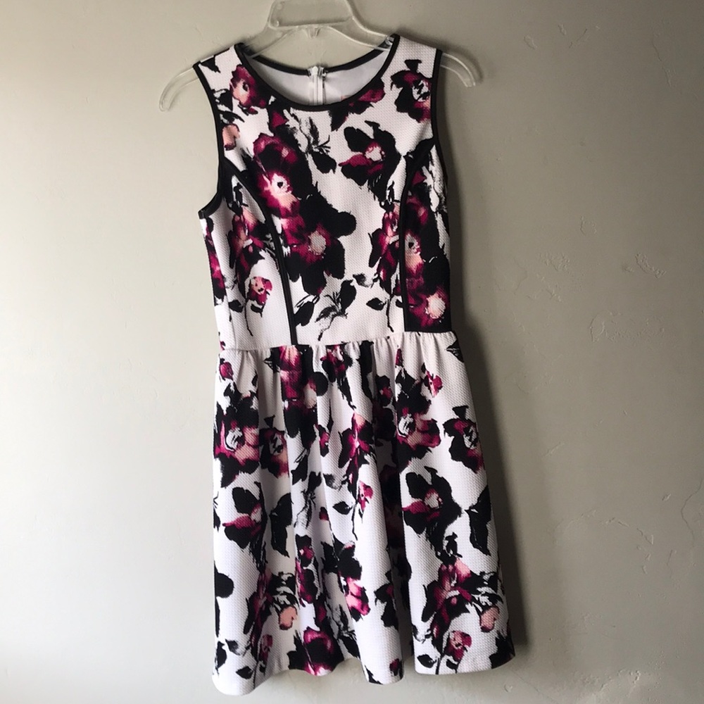 White floral dress